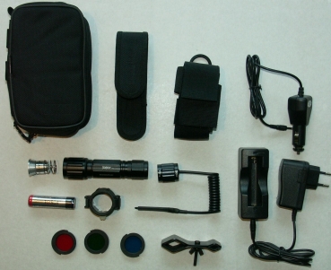 Xenon / LED Taschenlampen Komplettset