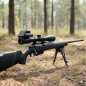 Zielfernrohrkamera Scopemate S28-TSC mit Touchscreen auf Gewehr im Einsatz